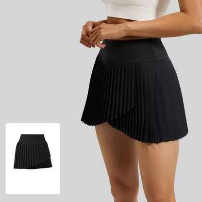 Pekanbaru JevyActive - Slit Skort - Rok Tenis Padel Wanita - Rok Plisket Olahraga - Rok Pendek Sporty