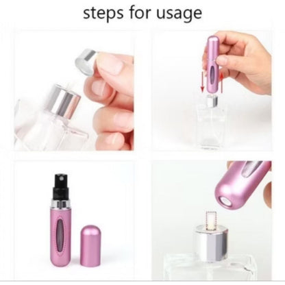 Pekanbaru Botol Parfum Mini Travel 5 Ml Atomizer Bottle Spray Aluminium Isi Ulang