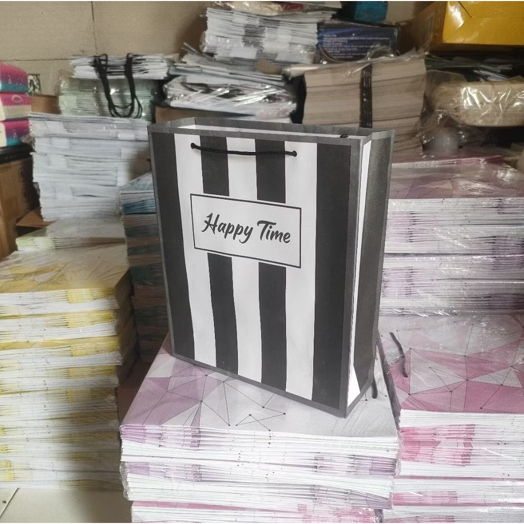Pekanbaru HR- Paper Bag Motif Lovely Hello Kado Satuan Souvenir | Ulang Tahun | Wedding / Kualitas Baik