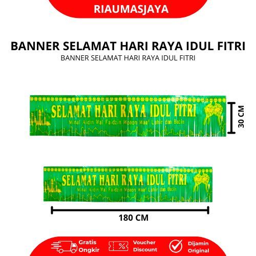 Pekanbaru Tirai Banner Foil Idul Fitri