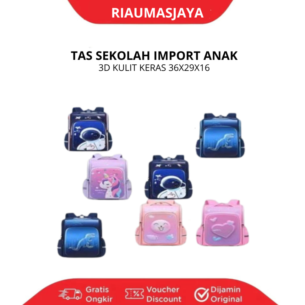 Pekanbaru Tas Ransel 3D Kulit Keras