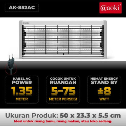 Pekanbaru Perangkap Nyamuk Aoki / Insect Killer Arus Ac 4W 6W 8W 10W