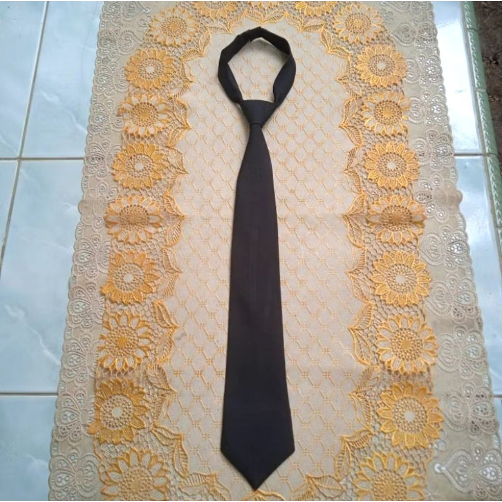 Pekanbaru Dasi Hitam Panjang Polos Instan Langsung Pakai Upacara Ospek Formal Kerja Magang CPNS PNS ASN