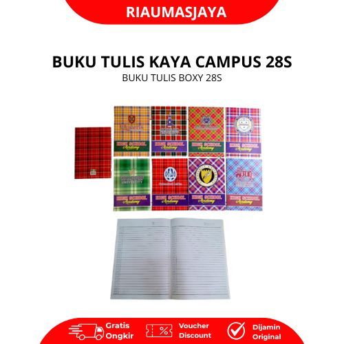 Pekanbaru Buku Tulis Boxy Campus Batik Kaya
