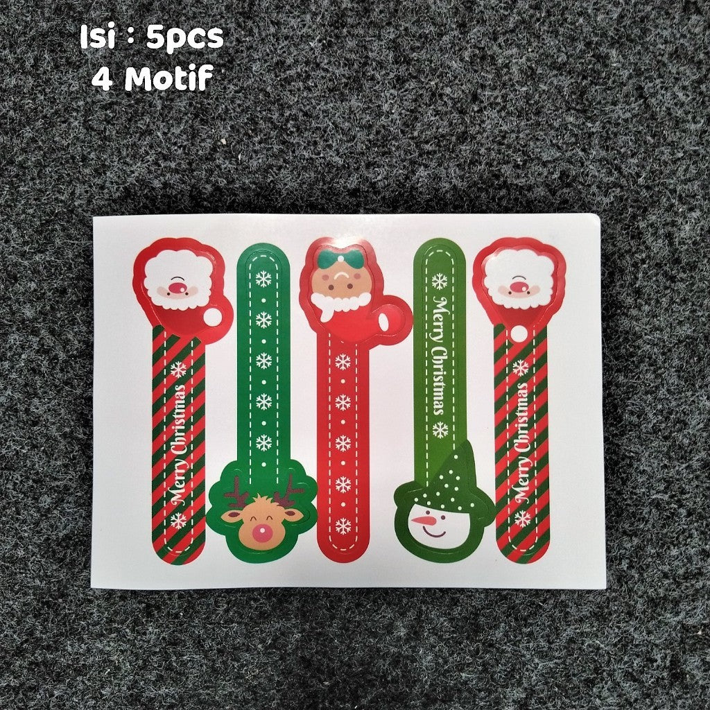Pekanbaru Christmas Sticker / Sticker Hampers Natal Lembaran Berbagai Motif