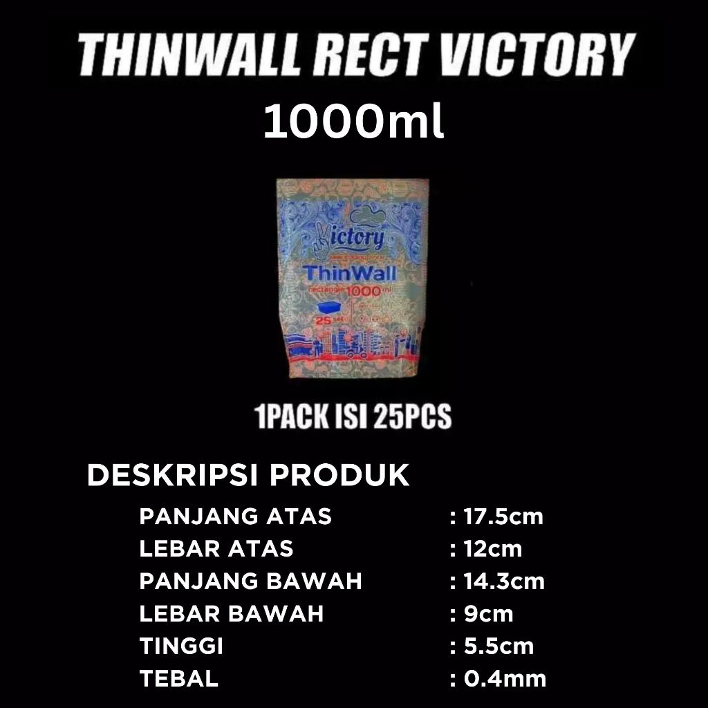 Pekanbaru Cup Thinwall PP Victory 25ml 35ml 60ml 100ml 150ml Tutup Nempel Anti Tumpah Bisa Microwave Freezer