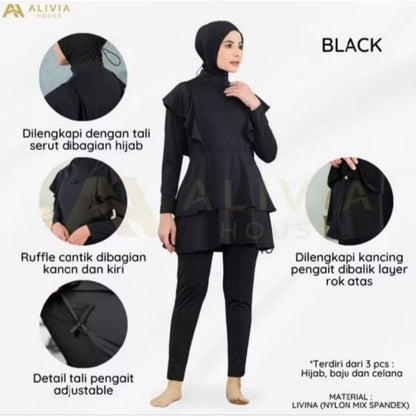 Pekanbaru Alivia House - Alivia Swimwear As09-Baju Renang Muslimah Syari Dewasa Wanita Muslim