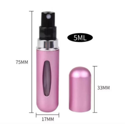 Pekanbaru Botol Parfum Mini Travel 5 Ml Atomizer Bottle Spray Aluminium Isi Ulang