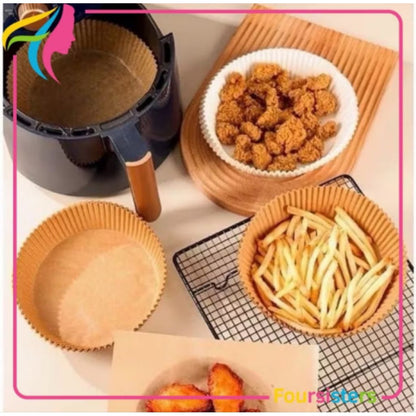 Pekanbaru Air Fryer Paper 50 Pcs Anti Lengket 16Cm Kertas Alas Airfryer 50Pcs Baking Paper