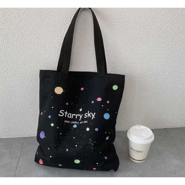 Pekanbaru Tote Bag Wanita Simple Tote bag Printing Motif Aesthethic Tote Bag Canvas Resleting Full Colour Tas Sekolah Kuliah