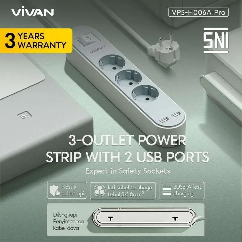 Pekanbaru Vivan Power Strip Vps-H002A Pro / Vps-H003A Pro / Vps-H005A Pro / Vps-H006A Pro