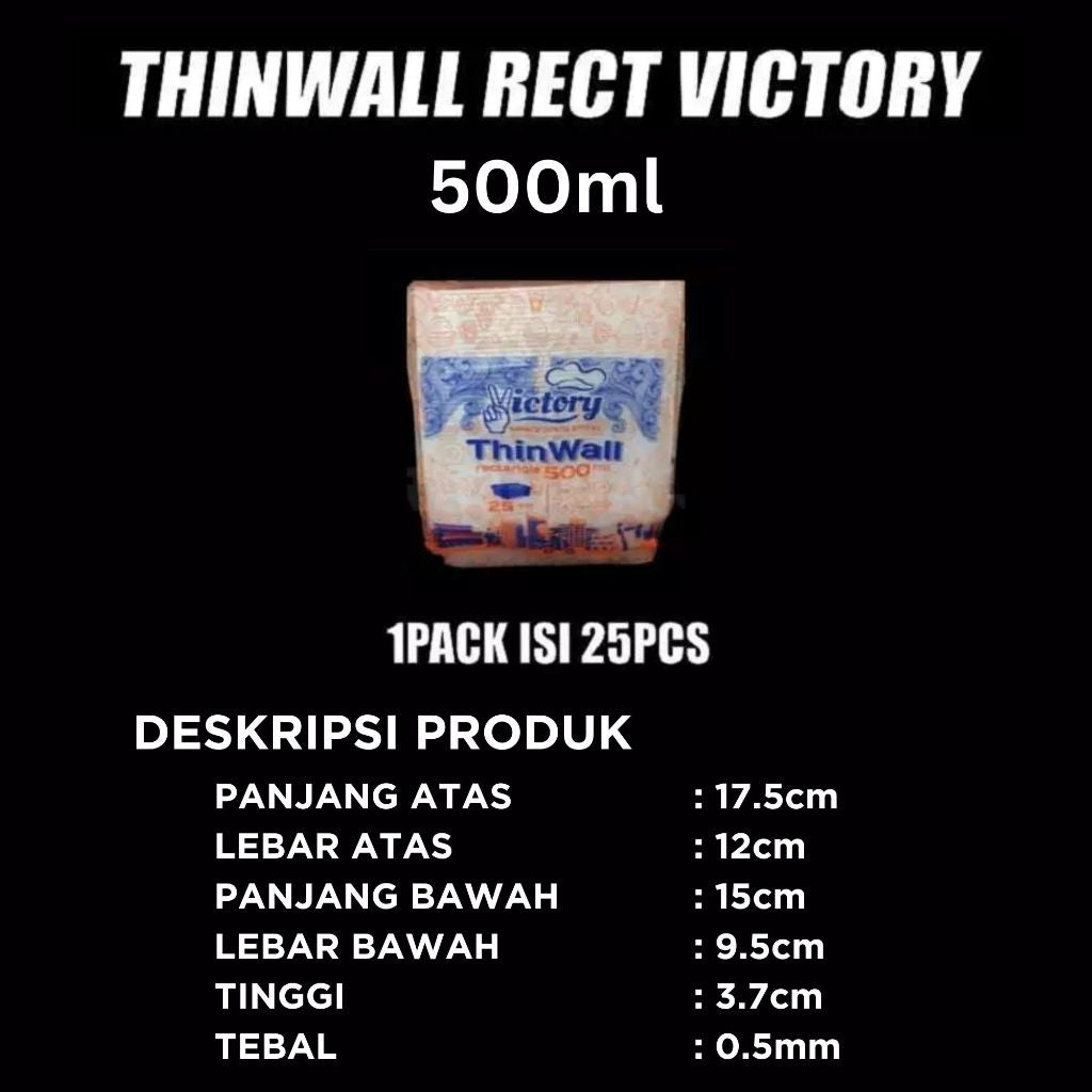 Pekanbaru Cup Thinwall PP Victory 25ml 35ml 60ml 100ml 150ml Tutup Nempel Anti Tumpah Bisa Microwave Freezer