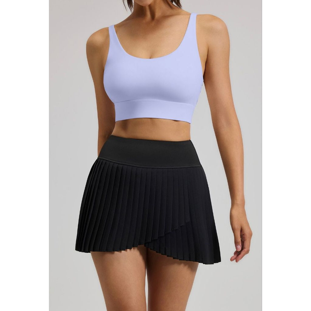 Pekanbaru JevyActive - Slit Skort - Rok Tenis Padel Wanita - Rok Plisket Olahraga - Rok Pendek Sporty