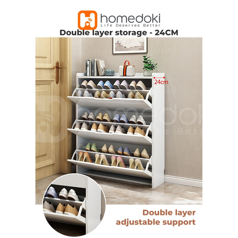 Pekanbaru Homedoki Lemari Rak /Rak Sepatu Kayu /Rak Serbaguna Kayu /Rak Lemari Sepatu Minimalis /Rak Sepatu Susun Penyimpanan /Rak Susun Multifungsi Serbaguna