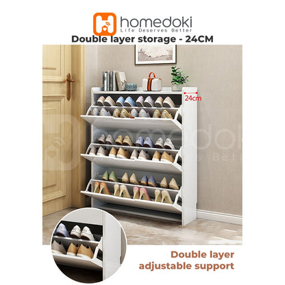 Pekanbaru Homedoki Lemari Rak /Rak Sepatu Kayu /Rak Serbaguna Kayu /Rak Lemari Sepatu Minimalis /Rak Sepatu Susun Penyimpanan /Rak Susun Multifungsi Serbaguna
