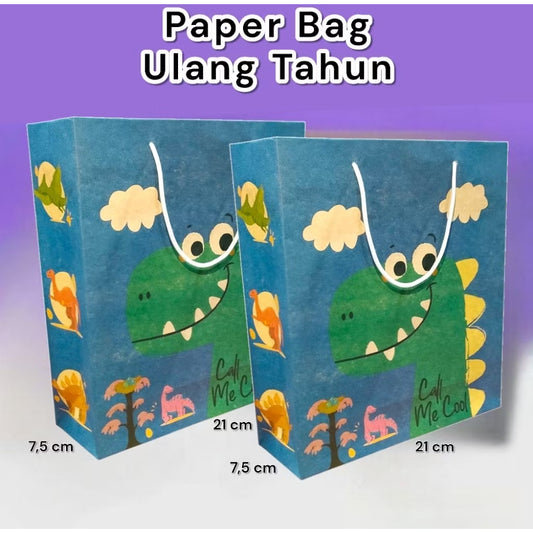 Pekanbaru Paper Bag Kado Karakter Kartun Lusinan Eceran Ukuran 21×7×24 cm Cantik Paperbag Karakter Kartun