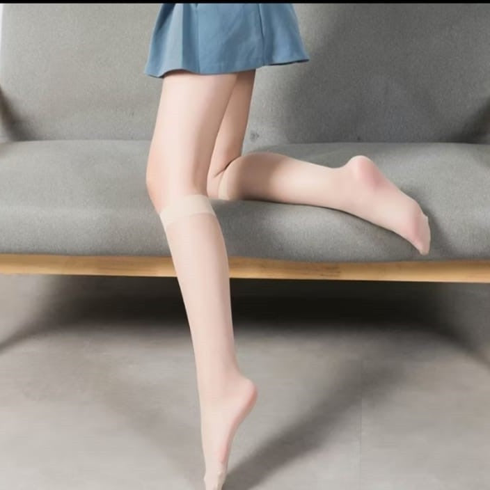 Pekanbaru [YL] kaos kaki wanita model stocking / kaos kaki pendek transparan fashion / stocking spandex panjang