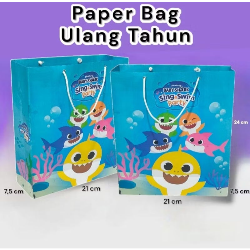 Pekanbaru Paper Bag Kado Karakter Kartun Lusinan Eceran Ukuran 21×7×24 cm Cantik Paperbag Karakter Kartun