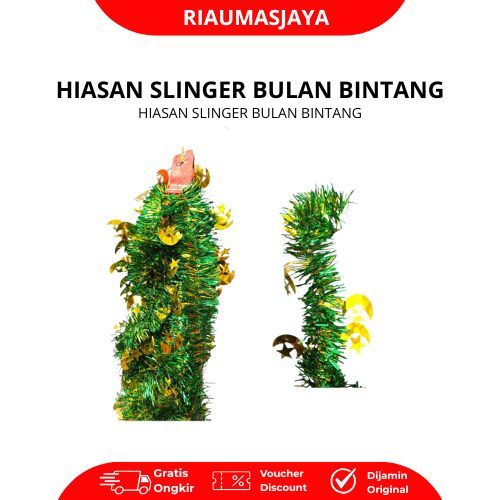 Pekanbaru Hiasan Slinger Bulan Bintang Premium Untuk Dekorasi Natal Ulang Tahun Dan Pesta Serbaguna Elegan Dan Mewah