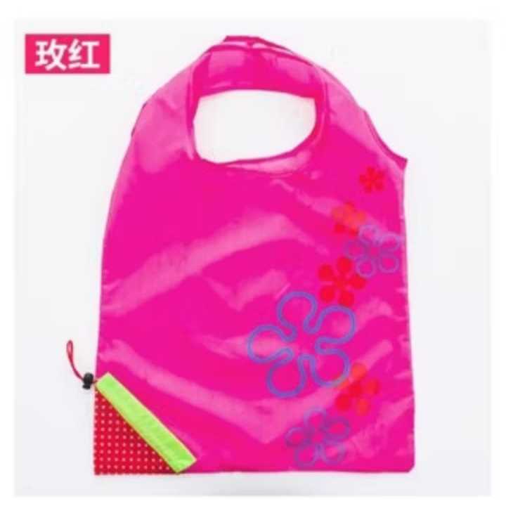 Pekanbaru Tas lipat shopping bag motif Strawberry untuk belanja