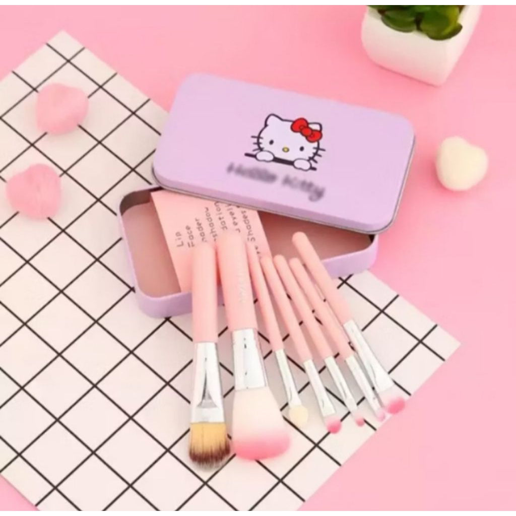Pekanbaru Hk Brush Kit / Kuas Make Up Hk 7 In 1/ Kuas Mini / Brush Set