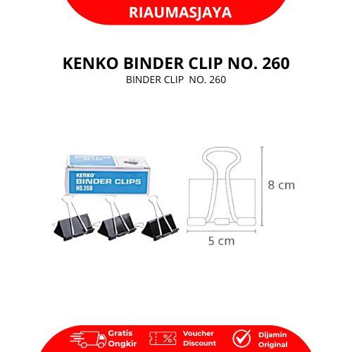 Pekanbaru Binder Clip Kenko 260