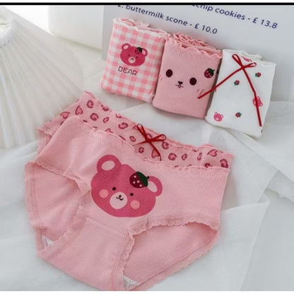 Pekanbaru Cd Celana Dalam Wanita Strawberry Pink Mulus Sutra Briefs Mid