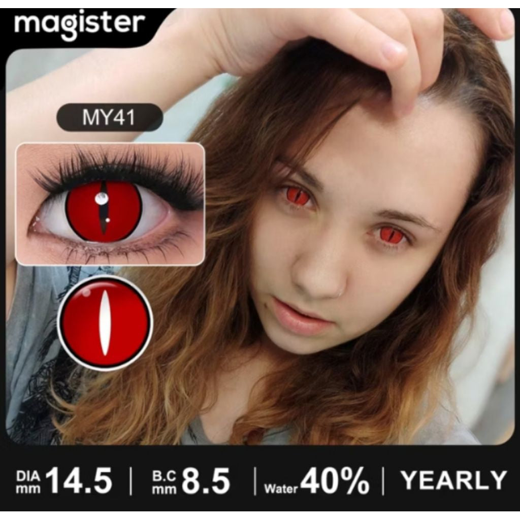 Pekanbaru Softlens Cosplay, Koleksi Lensa Seni Gotik, Diameter: 14.50Mm Anime Hantu