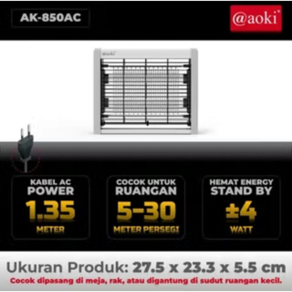 Pekanbaru Perangkap Nyamuk Aoki / Insect Killer Arus Ac 4W 6W 8W 10W