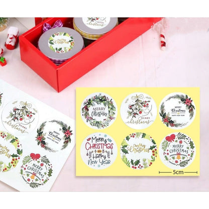 Pekanbaru Christmas Sticker / Sticker Hampers Natal Lembaran Berbagai Motif