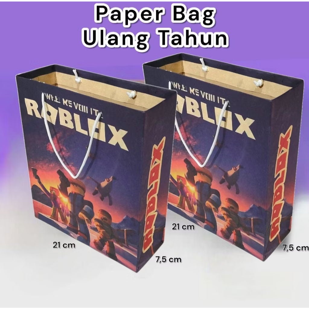 Pekanbaru Paper Bag Kado Karakter Kartun Lusinan Eceran Ukuran 21×7×24 cm Cantik Paperbag Karakter Kartun