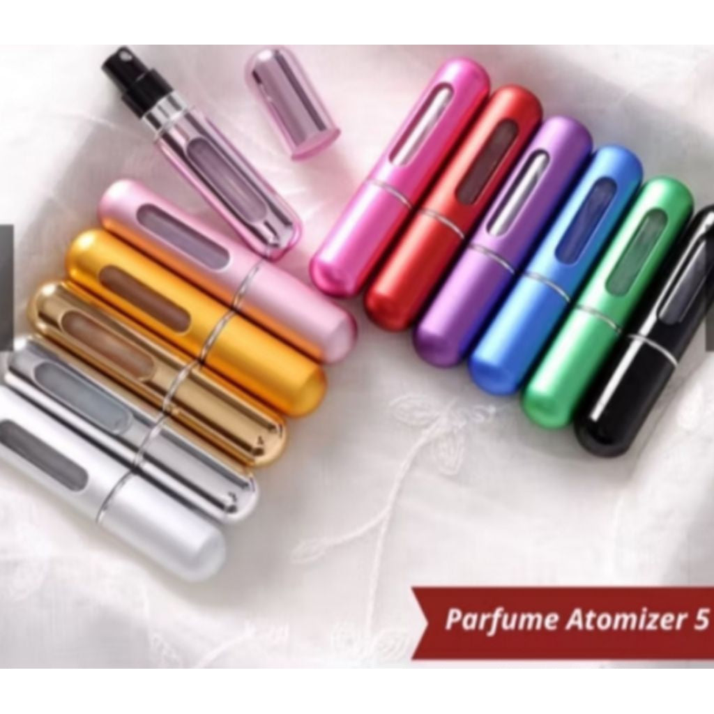 Pekanbaru Botol Parfum Mini Travel 5 Ml Atomizer Bottle Spray Aluminium Isi Ulang