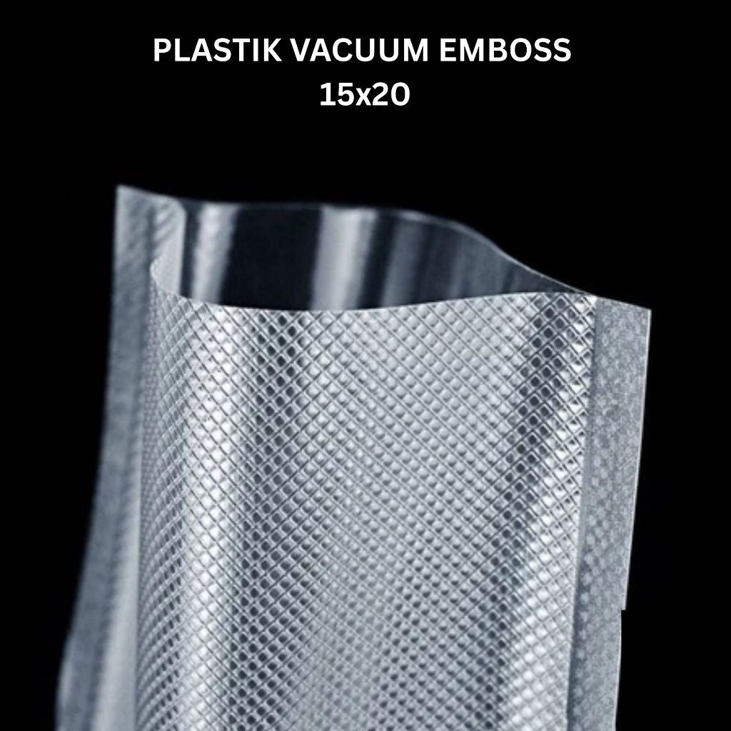 Pekanbaru (1 PCS) Plastik Vacuum Emboss 15x20cm Plastik Vakum Makanan untuk Frozen Food Vacum Bag Embos