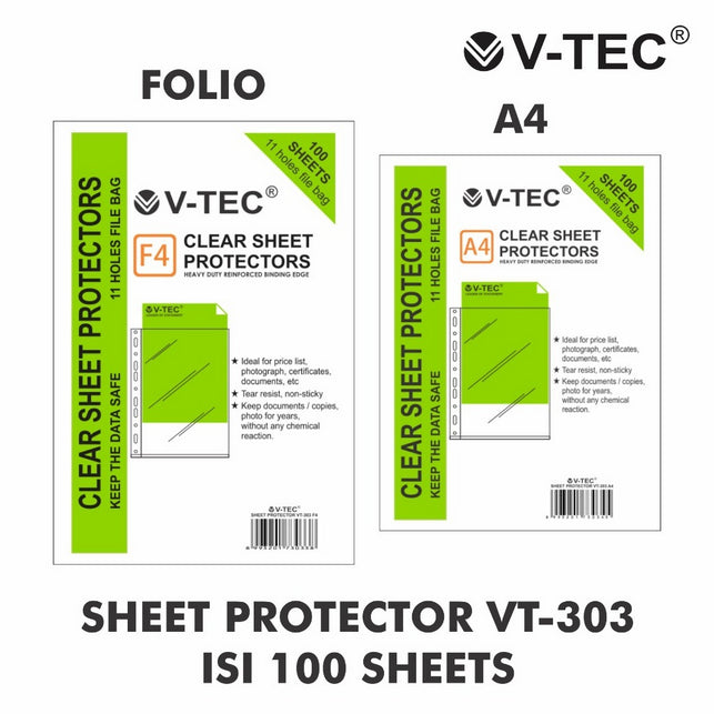 Pekanbaru V-Tec Sheet Protector A4 Isi 100