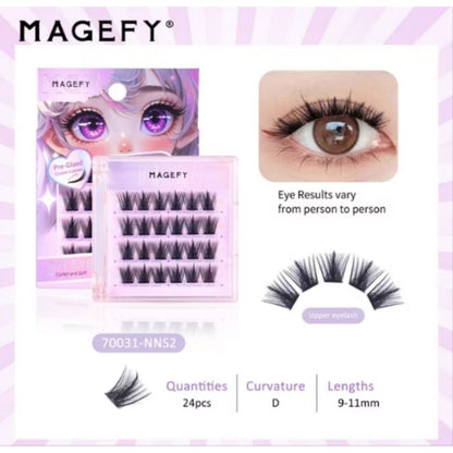 Pekanbaru [Tanpa Lem] Magefy Bulu Mata Palsu Natural Eyelash Extension Tanam Premium
