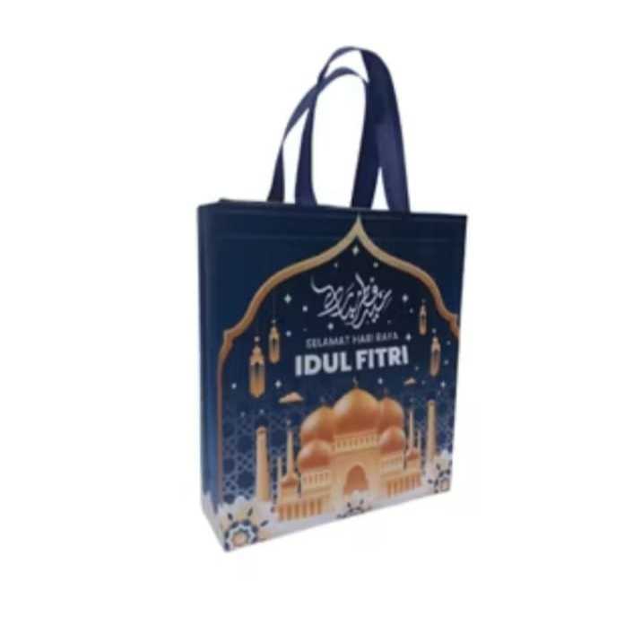 Pekanbaru Goodie Bag Lebaran/ Goodie Bag Laminasi Lebaran/ Idul Fitri Standing Box Handle/ New Design Tas Idul Fitri / Tas Souvenir Lebaran