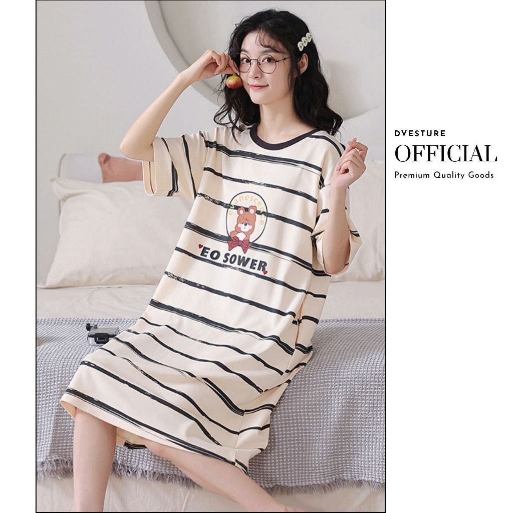 Pekanbaru Daster Piyama Baju Tidur Wanita Motif Korea P2-C
