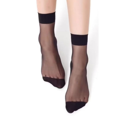 Pekanbaru Kaos Kaki Pendek Sock Motif Transparan Wanita Kaus Kaki