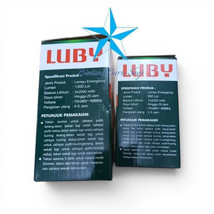 Pekanbaru Lampu Emergency Luby L-Cp01S L-Cp02S Solar Panel Lampu Camping