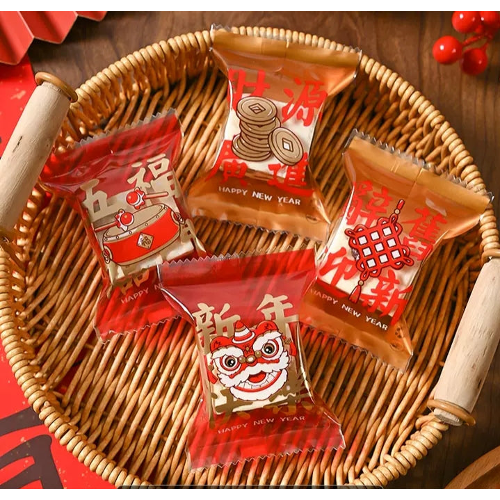 Pekanbaru Plastik Cookies / Nastar Imlek / Cny Non-Seal Ukuran Besar Per Pack