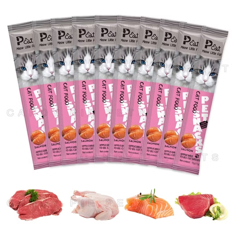 Pekanbaru HR-Peien MCJ Snack Kucing hewan peliharaan Makanan Kucing Basah Batang Cat Stick 15gr Cat Treats Cat Food Strip
