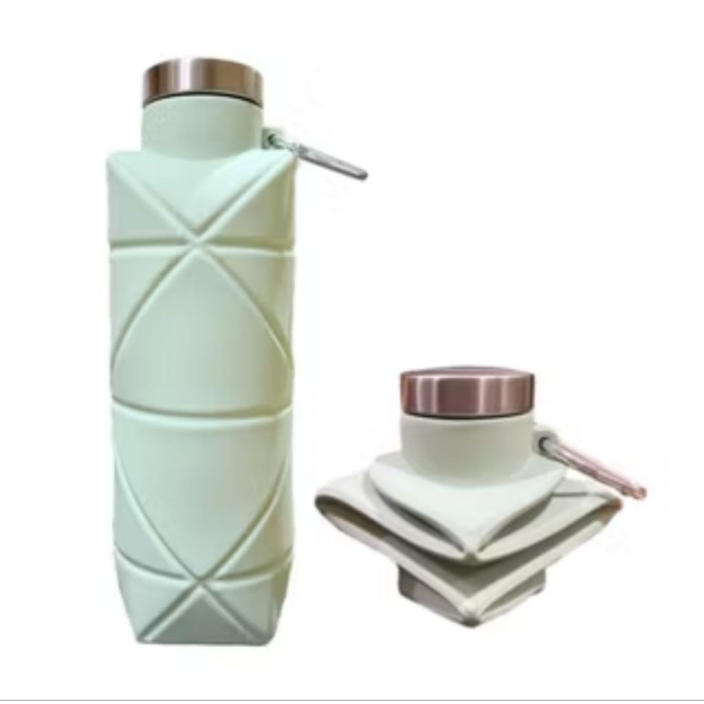Pekanbaru IA- Botol Air Minum Lipat Silikon Bebas BPA Free Botol Perjalanan Ringan untuk Sport Kemping Gym 700ml