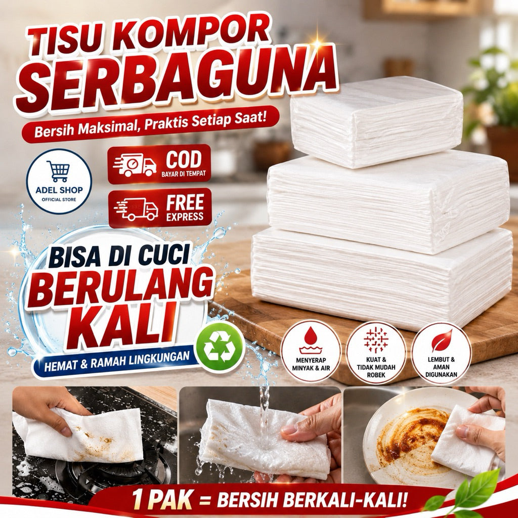 Pekanbaru Tisu Kompor Bisa Di Cuci Ulang/  Tisu Kompor Serbaguna