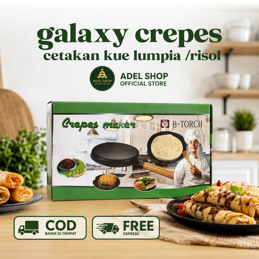Pekanbaru Galaxy Crepe Maker / crepes / creper / crepper / wajan Kwalik / kulit lumpia / Torch