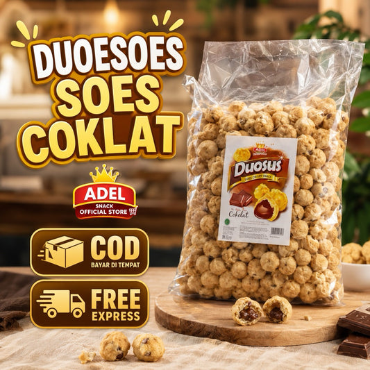 Pekanbaru DUO SOES COKLAT MEREK DUOSOS 1 kg/ KUE SOES COKLAT KERING
