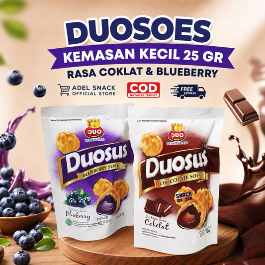 Pekanbaru DUOSUS COKLAT 25GR / DUOSUS BLUEBERRY | SOES KERING / SUS COKLAT