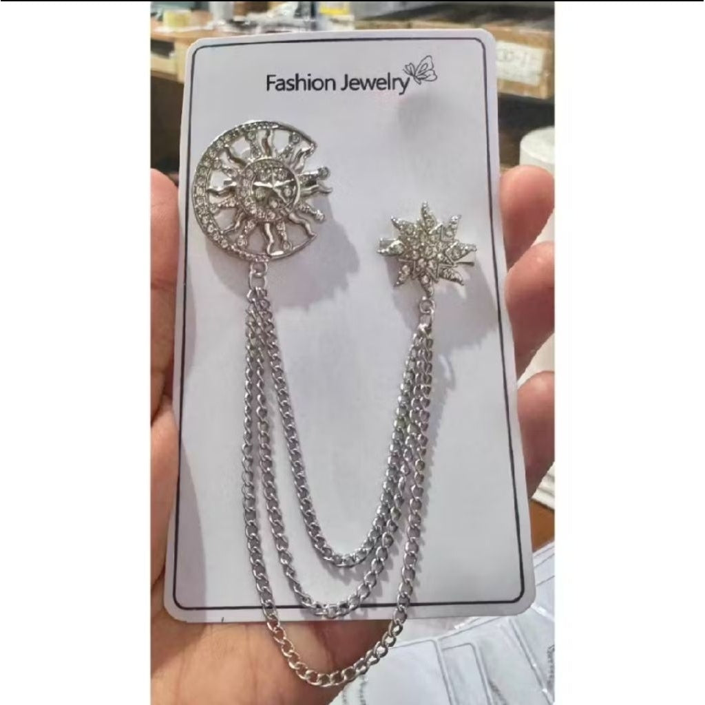 Pekanbaru Bros Pin Melayu Bros Rantai Baju Atasan Pria Kebaya Kutubaru Wanita