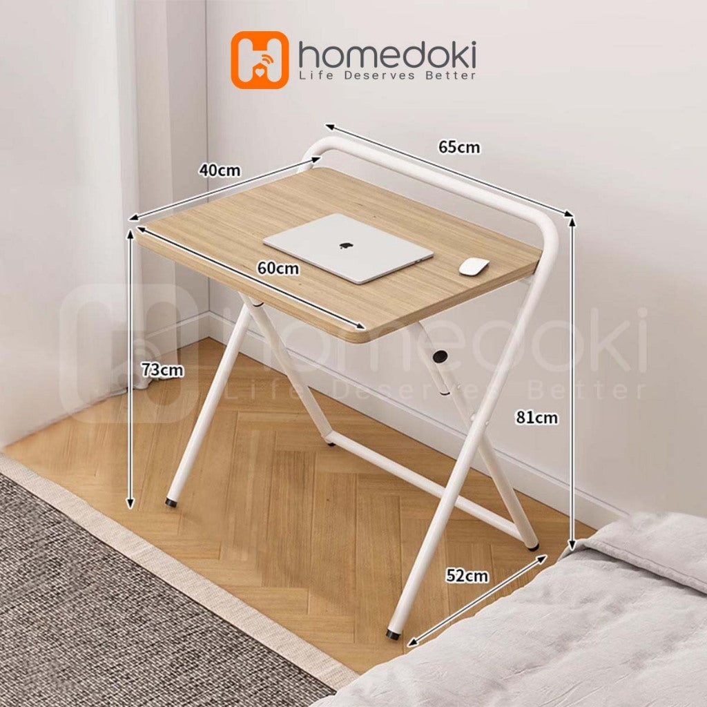 Pekanbaru Homedoki Meja Lipat Portable/Meja Belajar Lipat/ Meja Kerja/Meja Kantor/ Meja Laptop