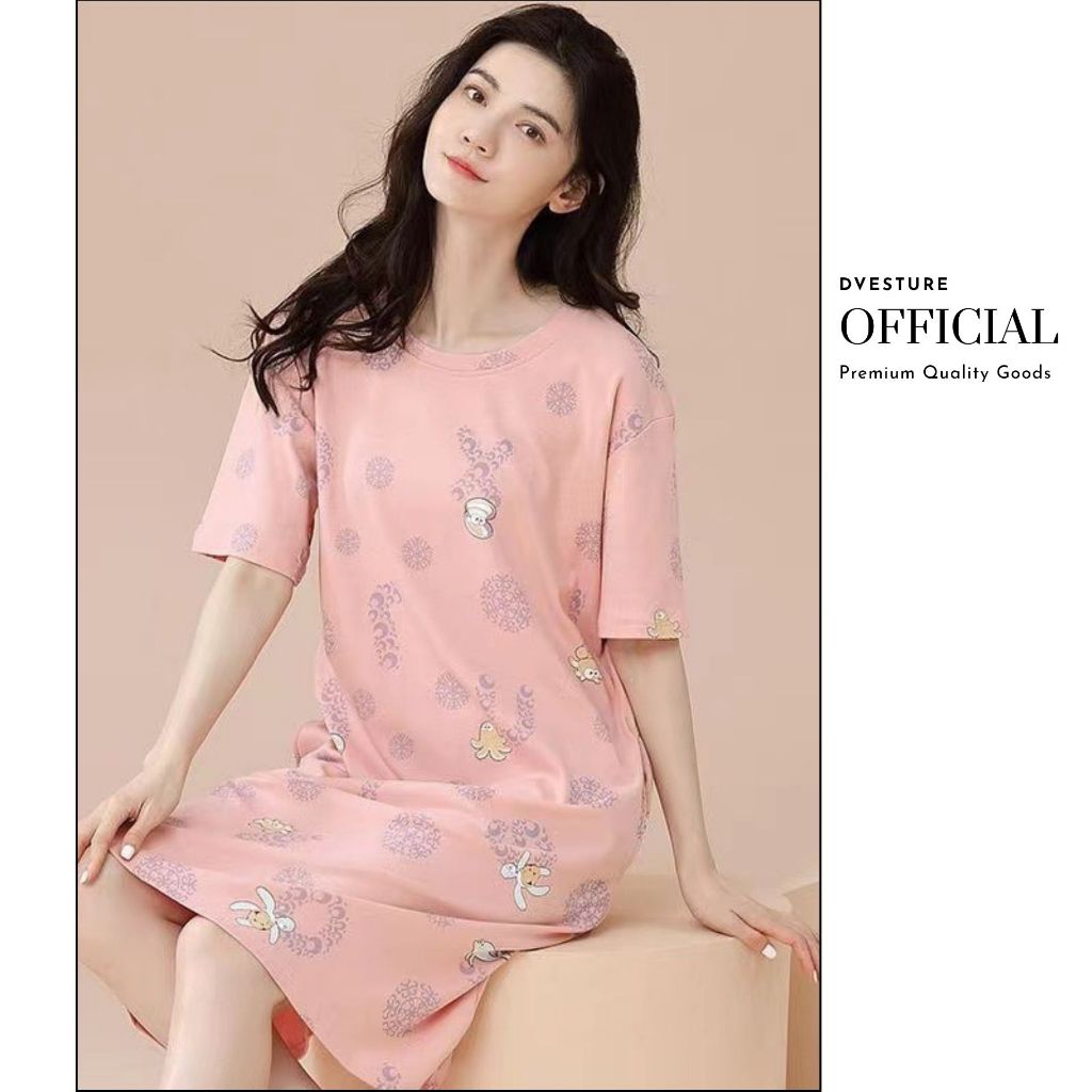 Pekanbaru Daster Wanita P2F Milk Silk Dengan Motif Korea Baju Tidur Wanita Piyama