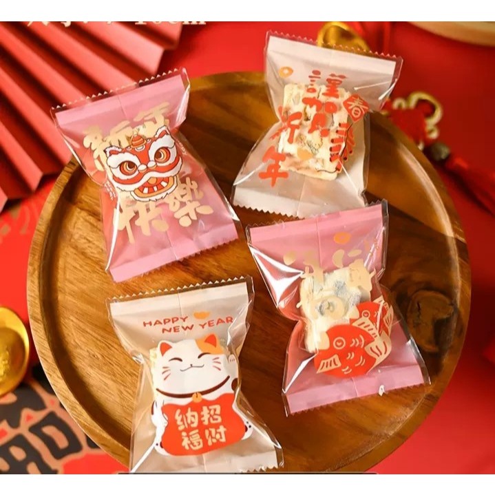 Pekanbaru Plastik Cookies / Nastar Imlek / Cny Non-Seal Ukuran Besar Per Pack